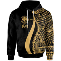 Federated States of Micronesia Hoodie Gold Tentacle Tribal Pattern Unisex Gold - Polynesian Pride