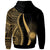 Marshall Islands Custom Hoodie Gold Tentacle Tribal Pattern - Polynesian Pride