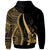 Vanuatu Custom Hoodie Gold Tentacle Tribal Pattern - Polynesian Pride