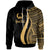 Pohnpei Custom Hoodie Gold Tentacle Tribal Pattern Unisex Gold - Polynesian Pride