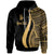 New Caledonia Custom Hoodie Gold Tentacle Tribal Pattern Unisex Gold - Polynesian Pride