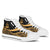 Vanuatu High Top Shoes Gold - Polynesian Tentacle Tribal Pattern Unisex White - Polynesian Pride