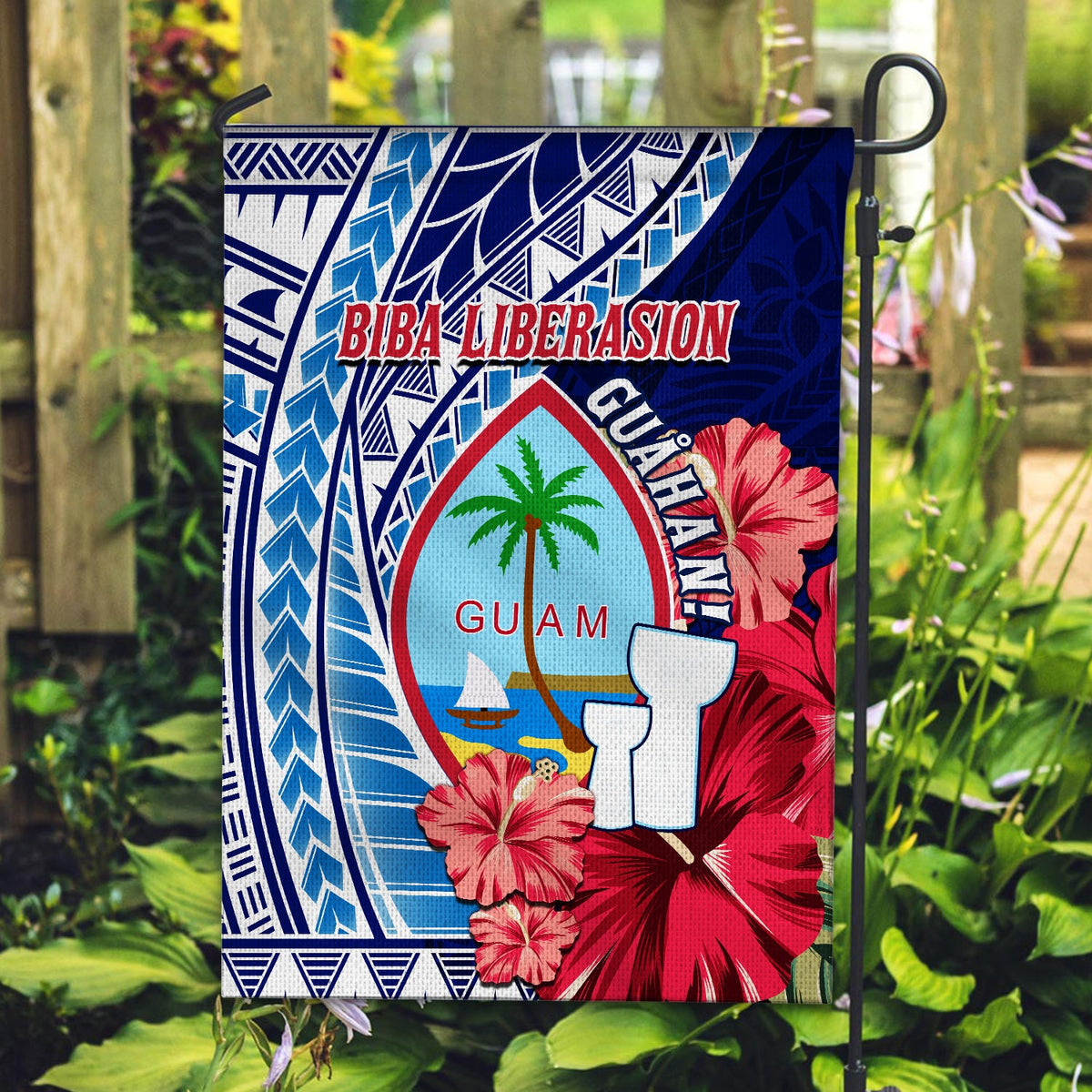 Guam Chamorro Flag Happy Liberation Day Latte Stone LT13 - Polynesian Pride