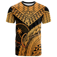 Chuuk T Shirt Gold Polynesian Necklace and Lauhala Unisex Art - Polynesian Pride