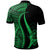 Guam Custom Polo Shirt Green Polynesian Tentacle Tribal Pattern - Polynesian Pride