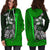 Polynesian Hawaii Hoodie Dress Green - Turtle with Hook - Polynesian Pride