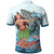 Guam Polo Shirt Polynesian Girls With Shark - Polynesian Pride