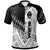 Guam Polo Shirt Symmetry Style Unisex Black - Polynesian Pride