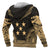 Gambier Islands Polynesian Chief Custom Hoodie Gold Version - Polynesian Pride