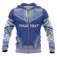 Gambier Islands Polynesian Chief Custom Zip up Hoodie Flag Version - Polynesian Pride