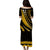 Fiji Puletasi Dress Artsy Gold Style LT9 - Polynesian Pride