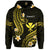 Hawaii Hoodie Gold Polynesian Line Style LT9 Zip Hoodie Gold - Polynesian Pride