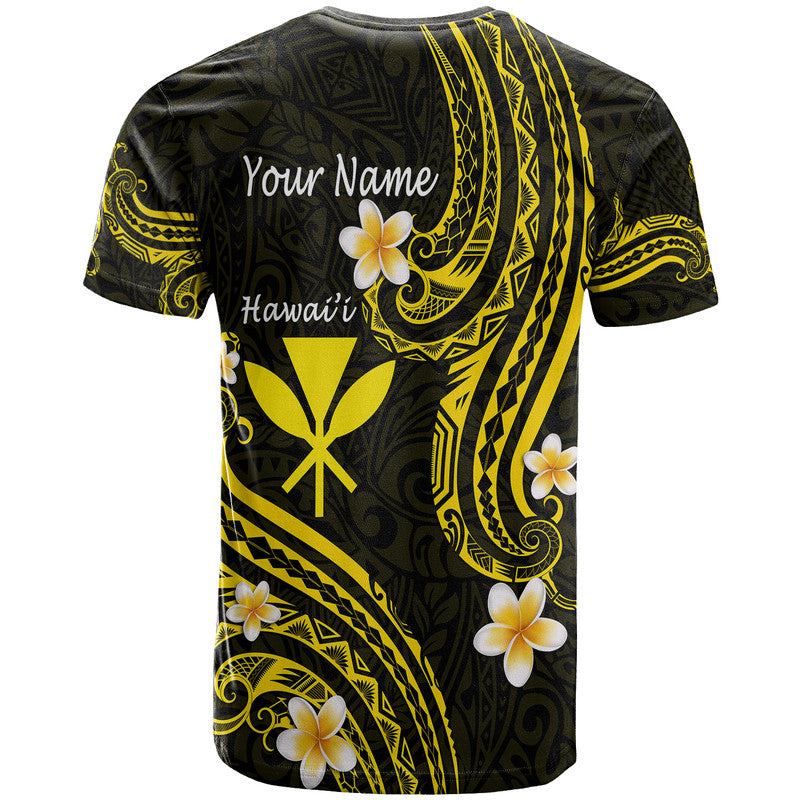 Custom Hawaii T Shirt Gold Polynesian Line Style LT9 - Polynesian Pride