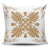 Hawaiian Quilt Maui Plant And Hibiscus Pattern Pillow Covers - Gold White - AH One Size Gold - Polynesian Pride