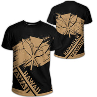 Hawaiian Map Kanaka Identifier T Shirt Brusch Style - Polynesian Pride