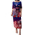 Samoa Puletasi Dress Ula Shark Nifo Mix Teuila Flower - Gradient LT7 Women Art - Polynesian Pride