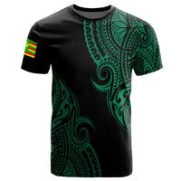 Personalized Hawaii Kanaka Map Polynesian Warrior Ikaika Unisex T Shirt William Style Green - Polynesian Pride