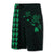 Hawaii Kakau Polynesian Three Turtles Map Board Shorts - Green - Polynesian Pride