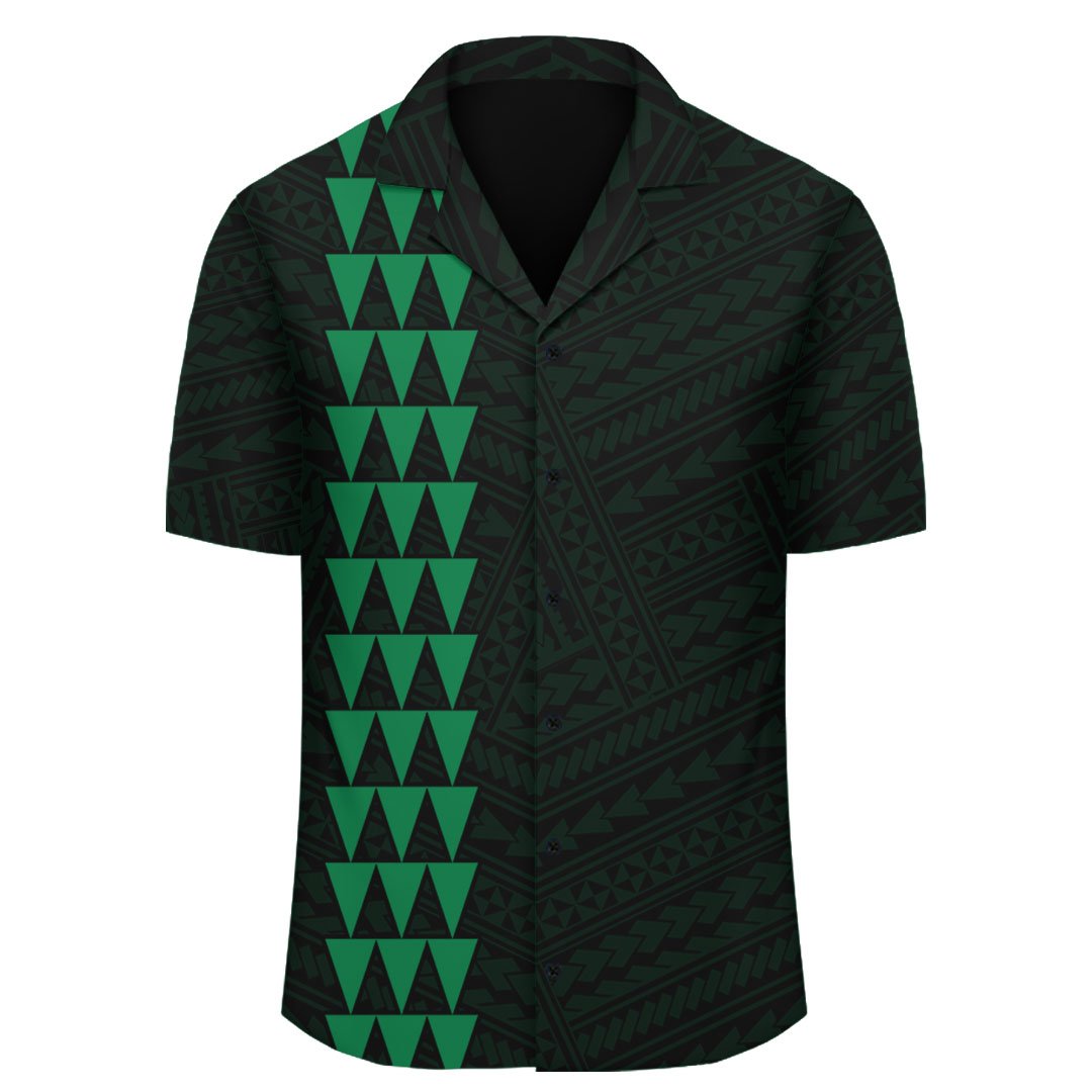 Kakau Polynesian Anchor Hawaii Shirt - Green - Polynesian Pride