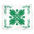 Hawaiian Quilt Maui Plant And Hibiscus Tappestry - Green White - AH Wall Tapestry Green - Polynesian Pride