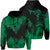 Hawaii Polynesian Hoodie Warrior Ikaika Benjamin Style Green Unisex Black - Polynesian Pride