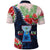 Guam Liberation Day Polo Shirt Latte Stone Hibiscus Painting LT9 - Polynesian Pride