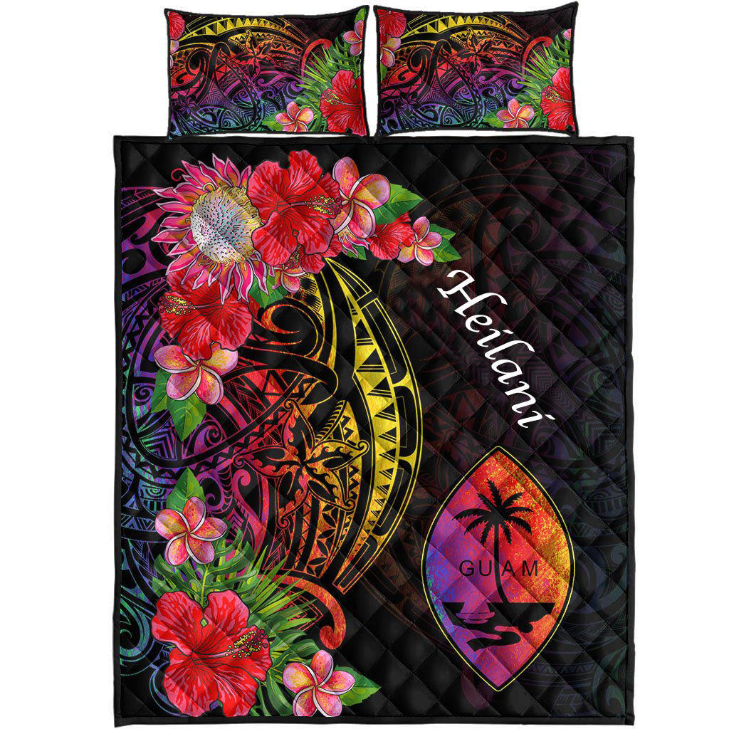 Heilani Quilt Bed Set - Tropical Hippie Style LT8 - Polynesian Pride