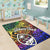 Guam Custom Personalised Area Rug - Rainbow Polynesian Pattern - Polynesian Pride