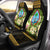 Guam Car Seat Cover - Polynesian Gold Patterns Collection Universal Fit Black - Polynesian Pride