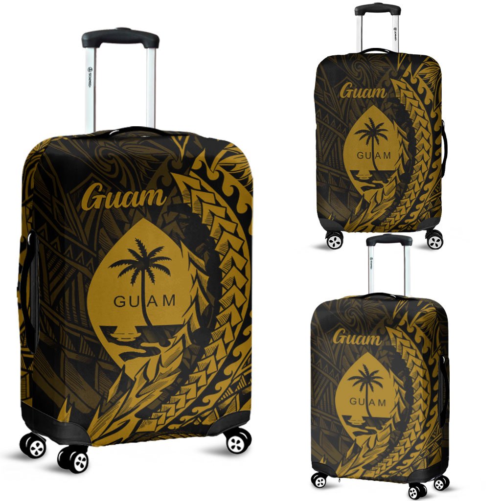 Guam Luggage Covers - Wings Style Black - Polynesian Pride