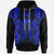 Guam Hoodie Polynesian Lion Head Blue Style Unisex Blue - Polynesian Pride