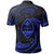 Guam Polynesian Custom Polo Shirt Blue Tribal Wave - Polynesian Pride