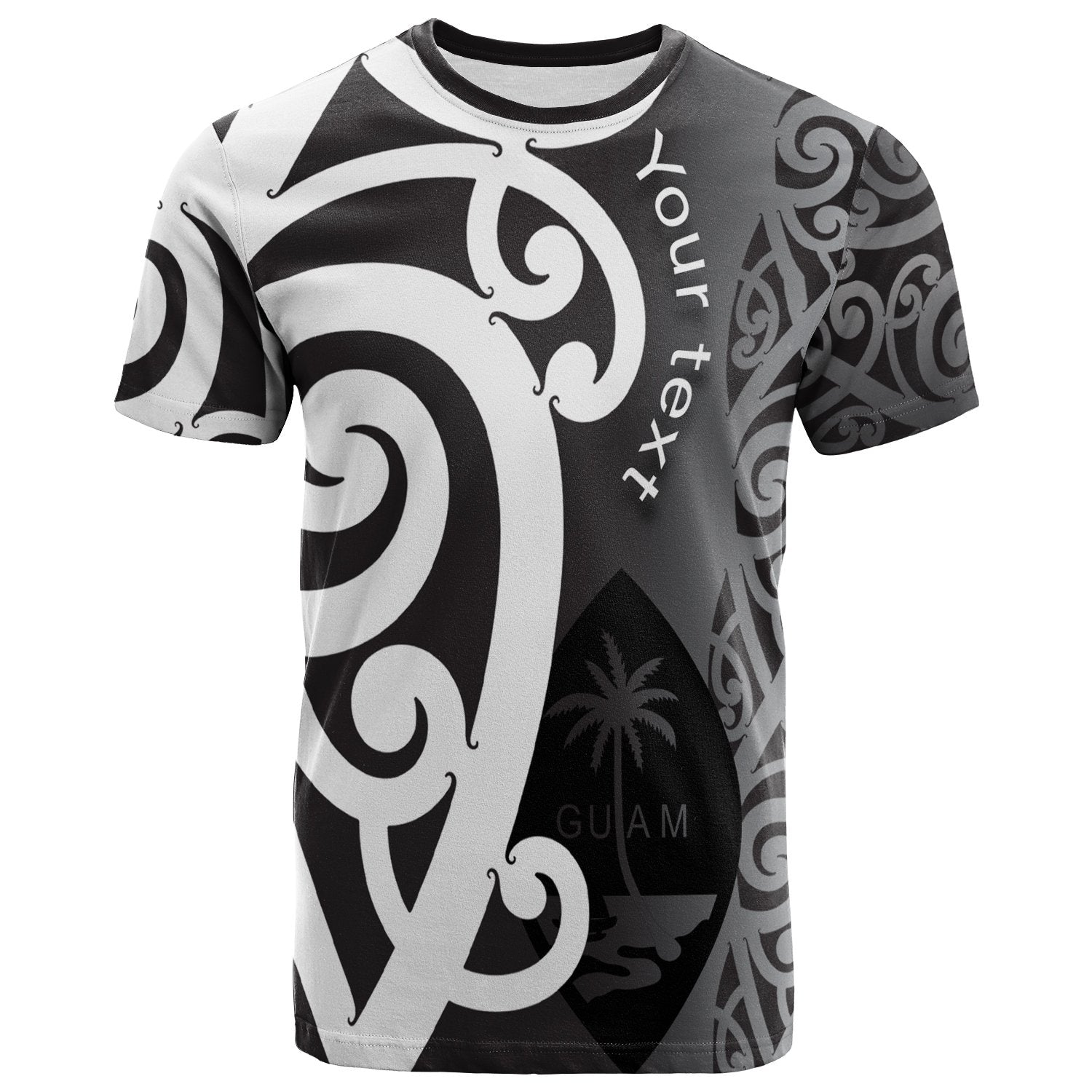 Guam Custom T Shirt Micronesian Maori Pattern Style White Unisex White - Polynesian Pride