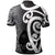 Guam Polo Shirt Micronesian Maori Pattern Style White - Polynesian Pride