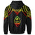 Guam Custom Hoodie Polynesian Armor Style Reagge - Polynesian Pride