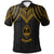 Guam Polo Shirt Polynesian Armor Style Gold Unisex Gold - Polynesian Pride