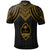 Guam Polo Shirt Polynesian Armor Style Gold - Polynesian Pride