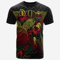 Guam T Shirt Guam Coat of Arms Turtle Hibiscus Reggae Unisex Reggae - Polynesian Pride