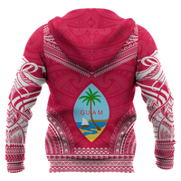 Guam Polynesian Chief Hoodie Red Version - Polynesian Pride