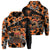 Hawaii Camo Warrior Hoodie Irene Style Unisex Orange - Polynesian Pride