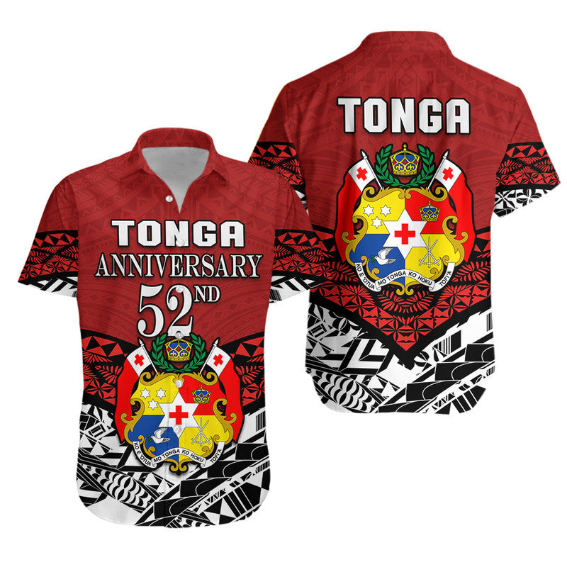 Tonga Hawaiian Shirt Independence Anniversary Special Version 2022 LT14 Unisex Red - Polynesian Pride