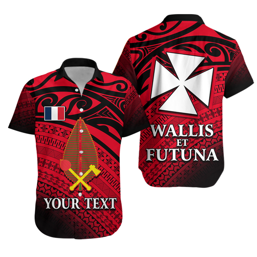 (Custom Personalised) Alo Chiefdom Wallis et Futuna Hawaiian Shirt Polynesian Pattern and Flag LT13 Unisex Red - Polynesian Pride