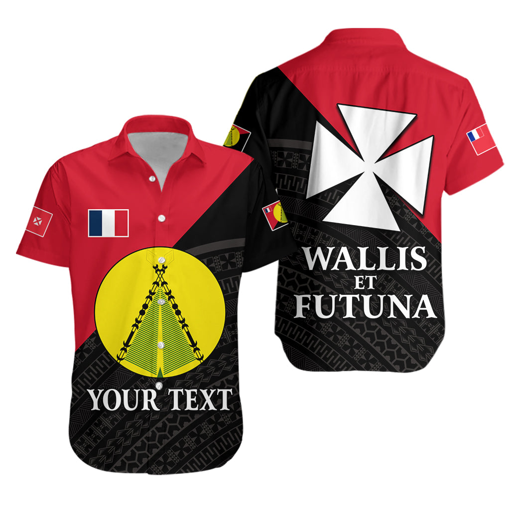 (Custom Personalised) Sigave Chiefdom Wallis et Futuna Hawaiian Shirt Polynesian Pattern and Flag LT13 Unisex Red - Polynesian Pride