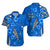 Custom Hawaii Matching Hawaiian Shirt and Dress Polynesia Blue Hibiscus and Map Mystical LT13 - Polynesian Pride