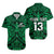 (Custom Text and Number) New Zealand Silver Fern Rugby Hawaiian Shirt All Black Green NZ Maori Pattern LT13 Unisex Green - Polynesian Pride