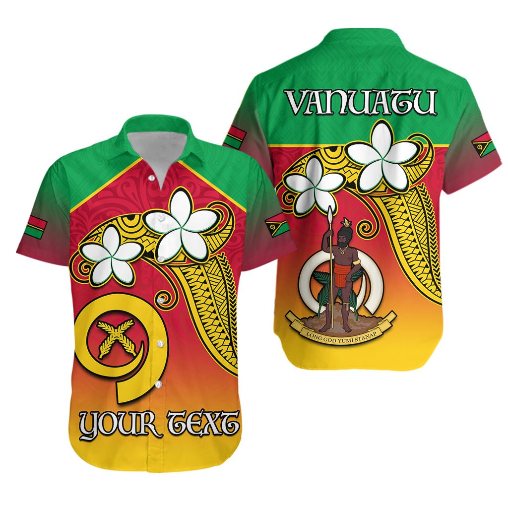 (Custom Personalised) Vanuatu Novelty Hawaiian Shirt Frangipani Tropical Spa Flower LT13 Unisex Red - Polynesian Pride