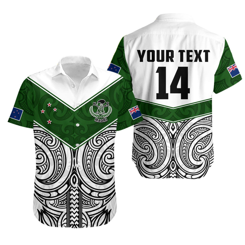 (Custom Text And Number) New Zealand Silver Fern Rugby Hawaiian Shirt Maori Pacific LT14 White - Polynesian Pride