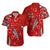 (Custom Personalised) Hawaii Hawaiian Shirt Polynesia Red Hibiscus and Map Mystical LT13 Unisex Red - Polynesian Pride