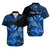 Custom Hawaii Monk Seal Matching Dress and Hawaiian Shirt Kakau with Kanaka Blue LT14 - Polynesian Pride