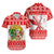 Custom Personalised Hawaii Christmas Hawaiian Shirt Kanaka Polynesian Santa Claus Mele Kalikimaka LT14 Unisex Red - Polynesian Pride